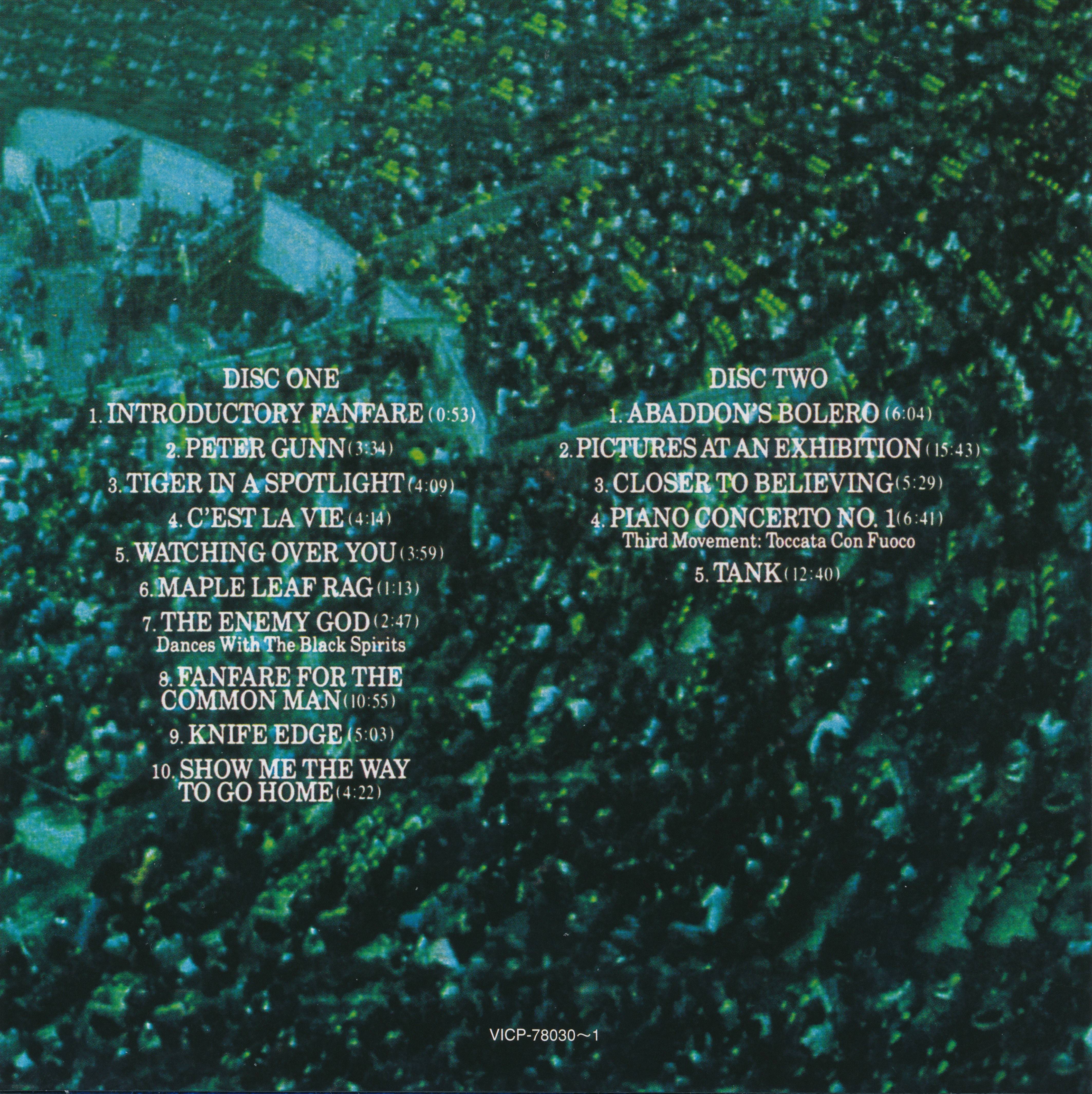 Emerson, Lake and Palmer Works Live [ak1 jpn]